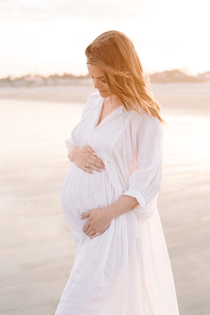 mother baby bump photo session